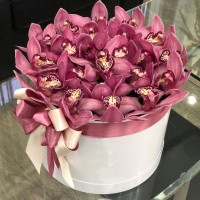 21 Малиновая Орхидея в коробке